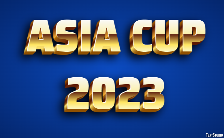 Asia Cup 2023 テキスト効果