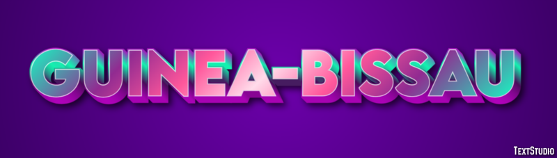 Guinea-Bissau Texteffekt