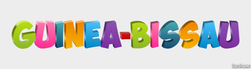 Guinea-Bissau Text effect