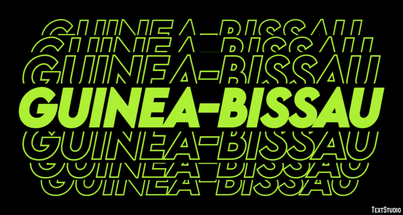 Guinea-Bissau Texteffekt