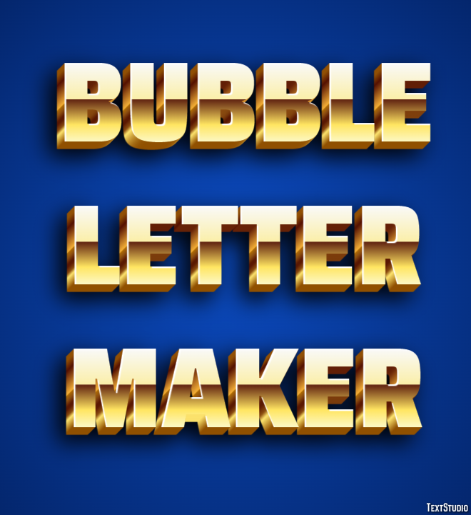 Bubble Letter Maker Tekst effect