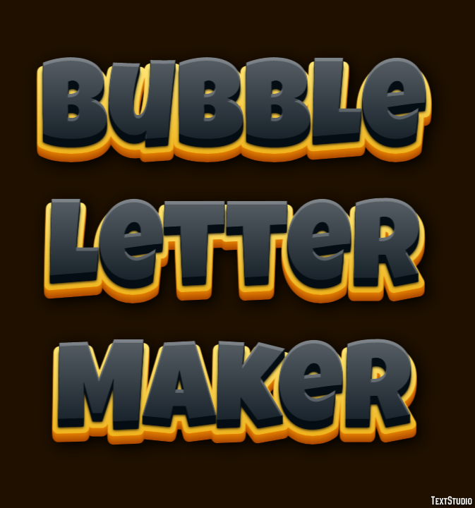 Bubble Letter Maker Tekst effect