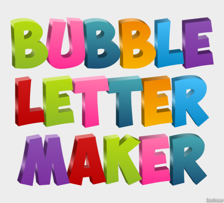 Bubble Letter Maker Text Effect