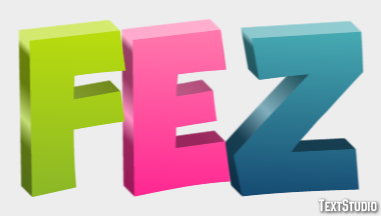 Fez Efekt tekstowy