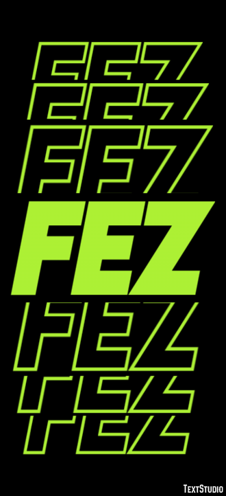 Fez Efekt tekstowy