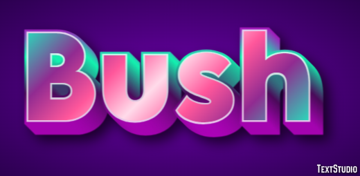 Bush Text Effect