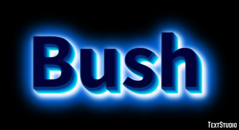 Bush Efeito de texto