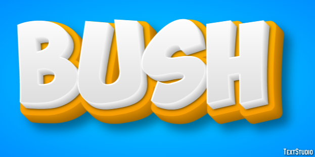 Bush Text effect
