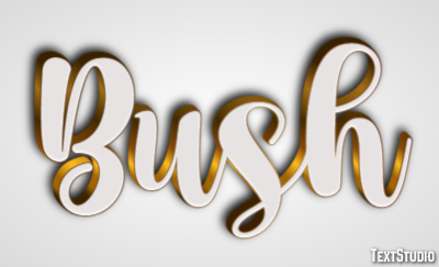 Bush Text effect