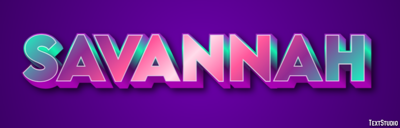 Savannah Efekt tekstowy