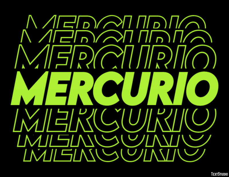 Mercurio Effetto testo