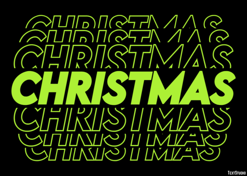 Christmas Texteffekt