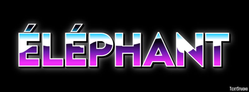 Éléphant Текстовый эффект