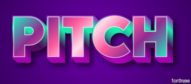 Pitch Text Effect