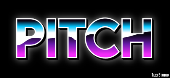 Pitch Text Effect