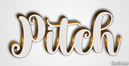 Pitch Text Effect