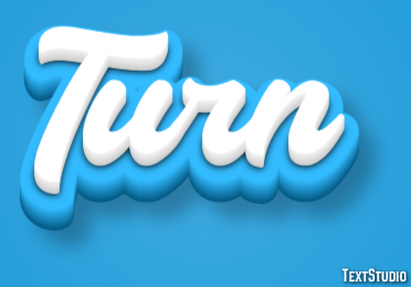 Turn Text Effect