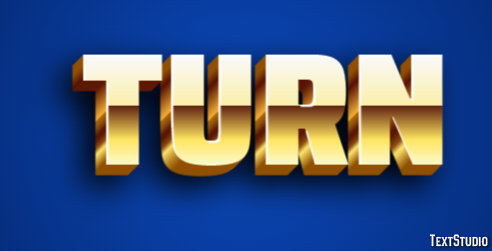 Turn Text Effect