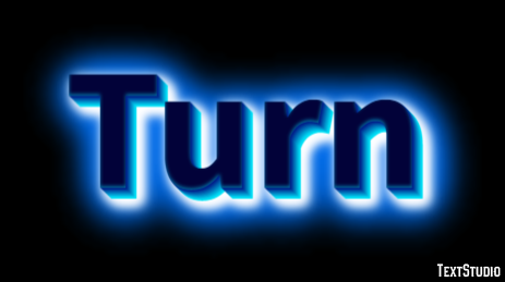Turn Text Effect