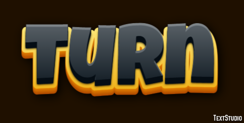 Turn Text Effect