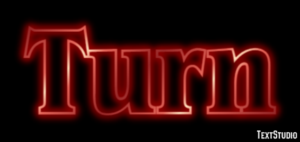 Turn Text Effect