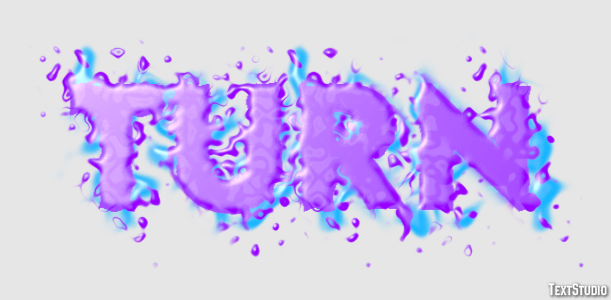 Turn Text Effect