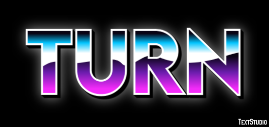 Turn Text Effect