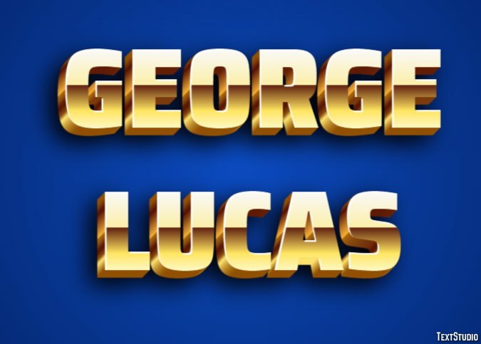 George Lucas Efeito de texto