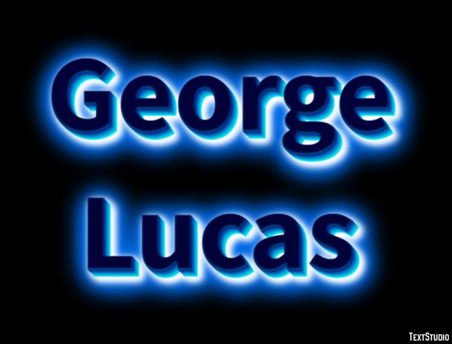 George Lucas Text Effect