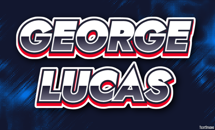 George Lucas Text Effect