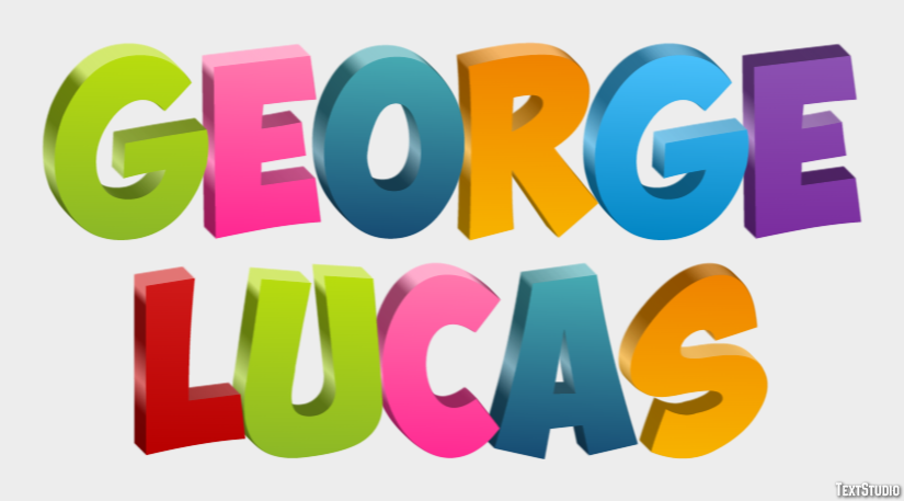 George Lucas Efeito de texto