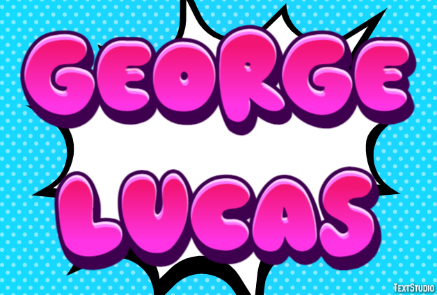 George Lucas Text effect