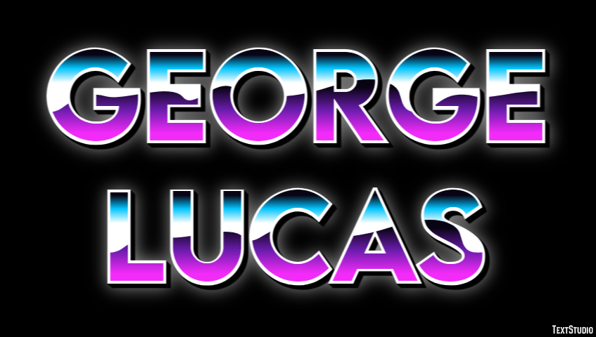 George Lucas Text Effect