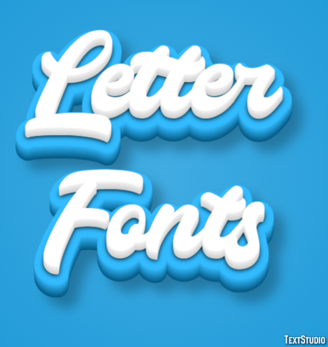 Letter Fonts Effetto testo