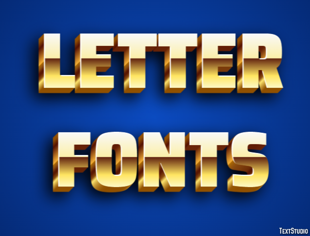Letter Fonts Efekt tekstowy