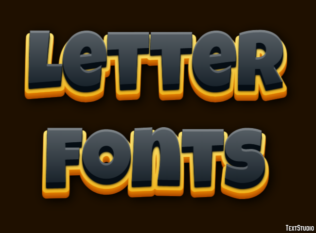 Letter Fonts Efekt tekstowy