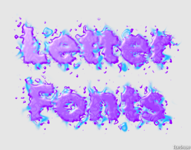 Letter Fonts Effetto testo