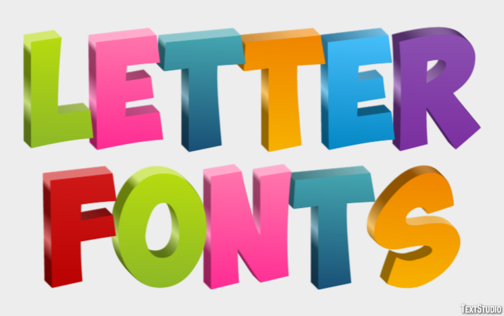 Letter Fonts Text effect