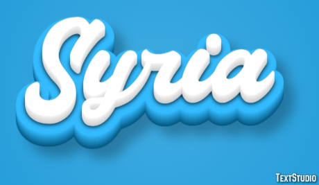 Syria Text Effect