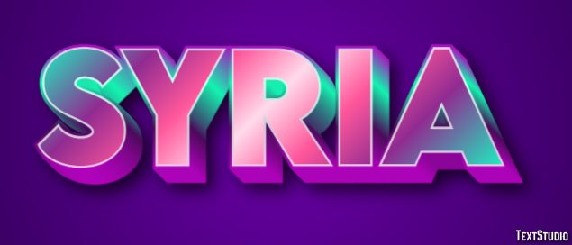 Syria Text Effect