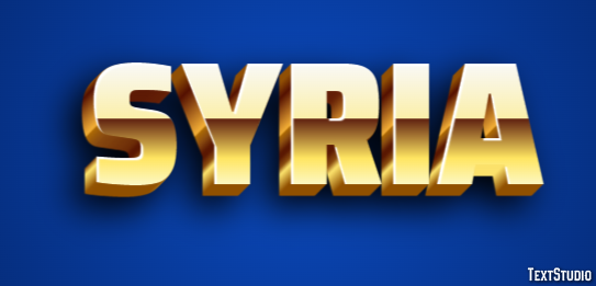Syria Text Effect