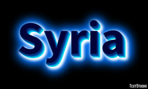 Syria Text Effect