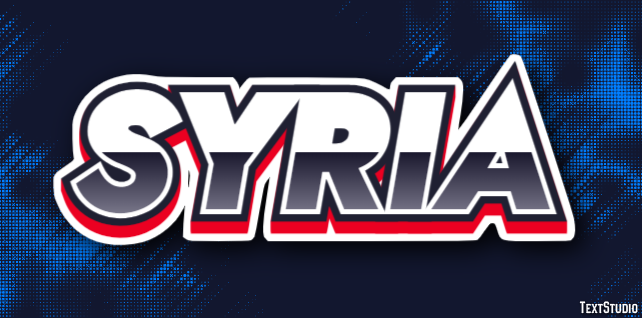 Syria Text Effect