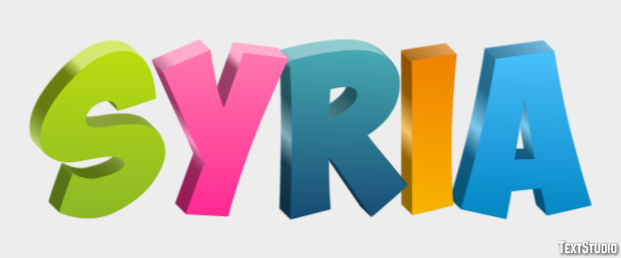 Syria Text Effect