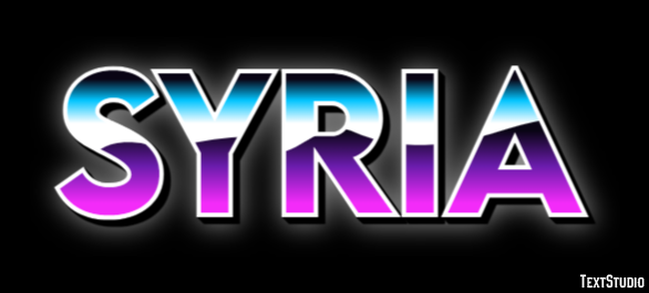 Syria Text effect