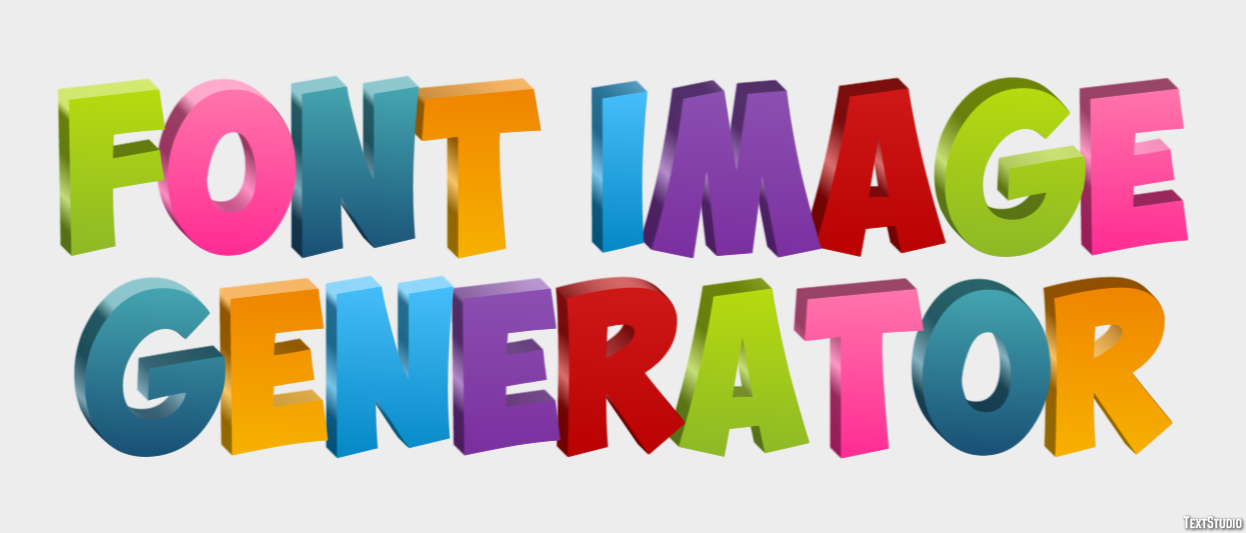 Font Image Generator Efecto de texto
