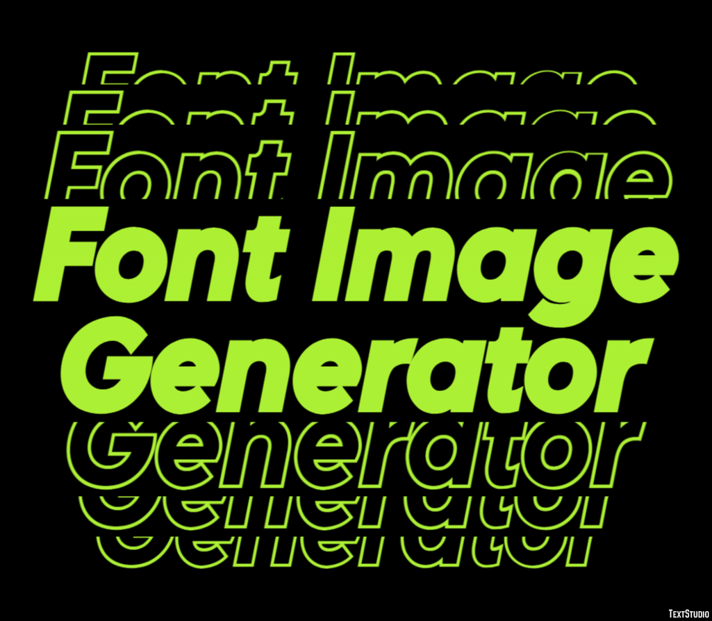 Font Image Generator Efecto de texto