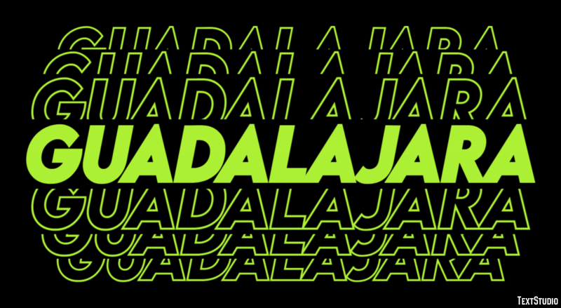 Guadalajara Tekst Effect