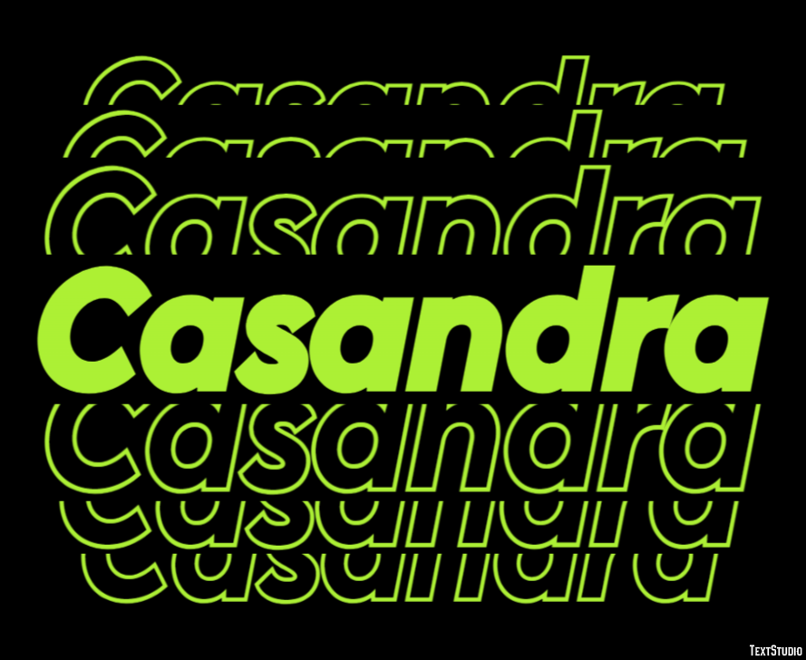 Casandra Text effect
