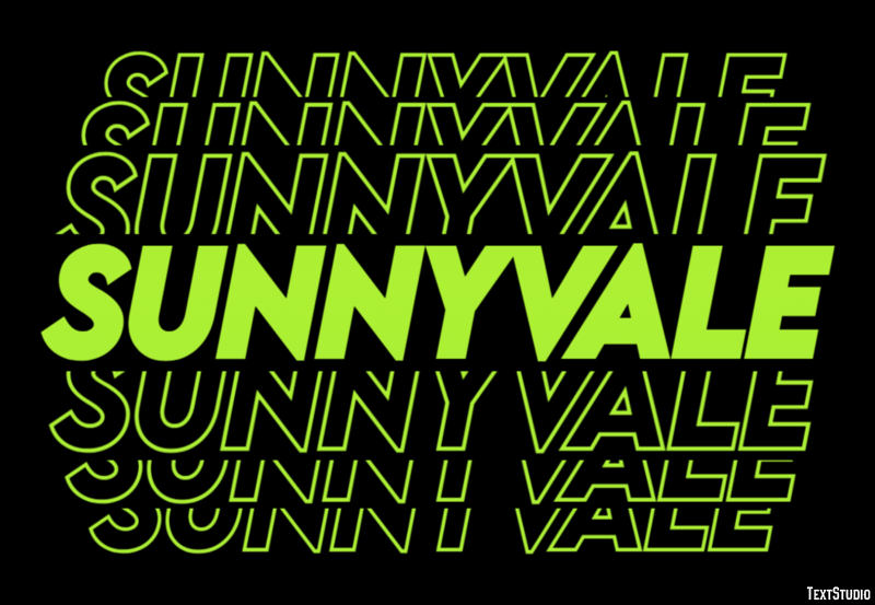 Sunnyvale Efekt tekstowy